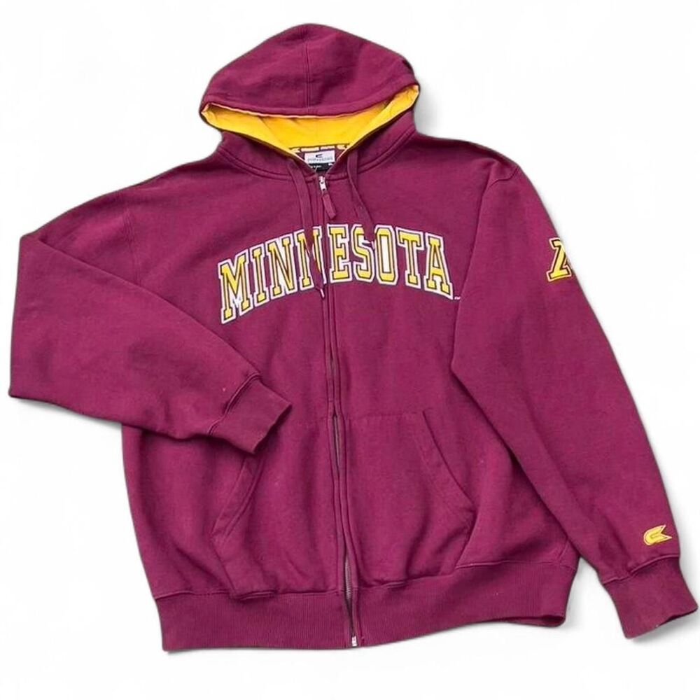 Colosseum Minnesota Men's Burgundy and Red Hoodie